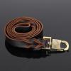 BOROCO Braided Soft Leather Dog Collar and Leash Set, 2.5 cm Wide, Brown, for Large and Medium Dogs view 4