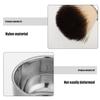 Healvian 3-Piece Shaving Brush Set with Nylon Brush, Stainless Steel Bowl and Stand for Men view 3
