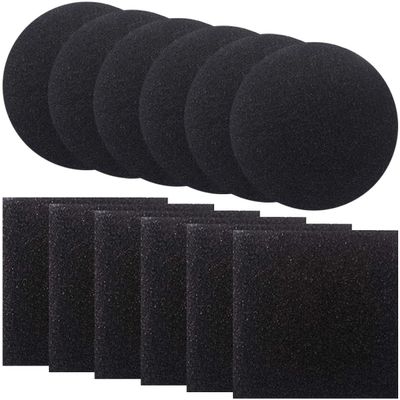 Charcoal Filter Pads, 12-Piece Set, for Kitchen Compost Bins