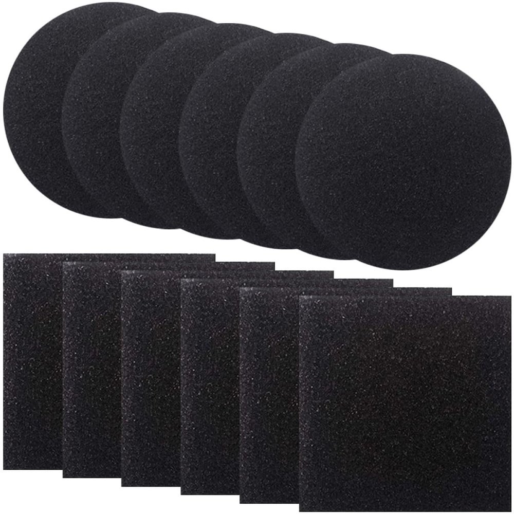 Charcoal Filter Pads, 12-Piece Set, for Kitchen Compost Bins