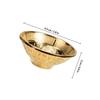 HANABASS Small Gold Zinc Alloy Bowl for One-Year-Olds view 2