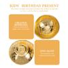 HANABASS Small Gold Zinc Alloy Bowl for One-Year-Olds view 3