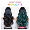 WENNALIFE Teal Green U-Tip Human Hair Extensions, 45 cm, 25 g, 25 Strands view 3