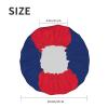 Laos Flag Lined Shower Cap for Women view 4