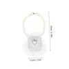 CORHAD White Polyester Dog Ring Pillow Holder with Unique Wedding Design view 2
