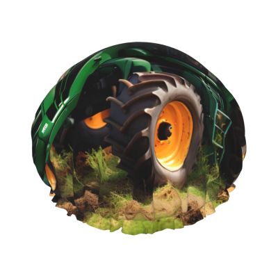 Company Women's Tractor-Print Lined Shower Cap