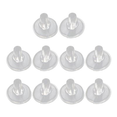 Gel Toe Protectors, 5 Pairs, Transparent, Non-Slip, for Sandals