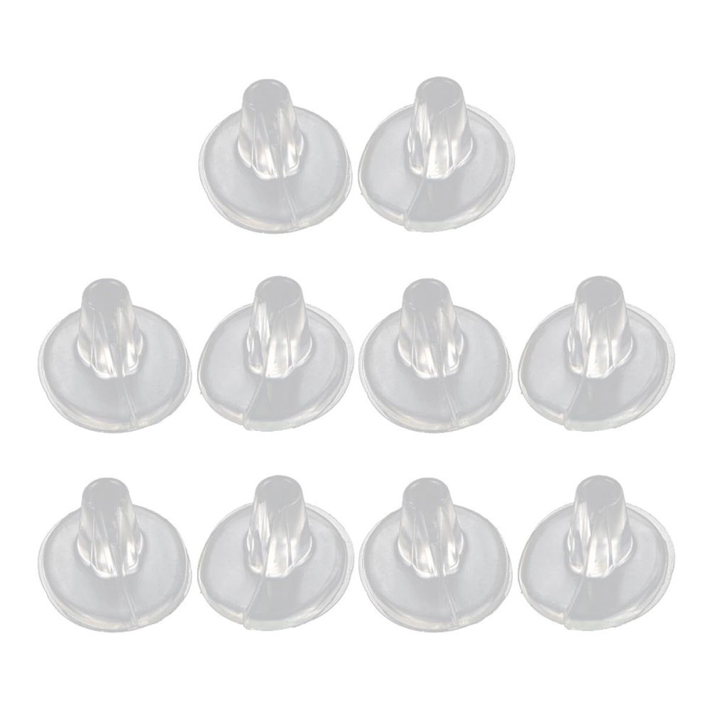 Gel Toe Protectors, 5 Pairs, Transparent, Non-Slip, for Sandals