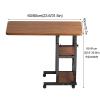 Overbed Table with Casters, Height-Adjustable Laptop Cart for Bedroom view 2