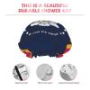 Mississippi State Flag Print Lined Shower Cap for Women view 3