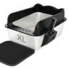 TDHZXEM XL Stainless Steel Cat Litter Box with Scoop and Litter Mat view 1