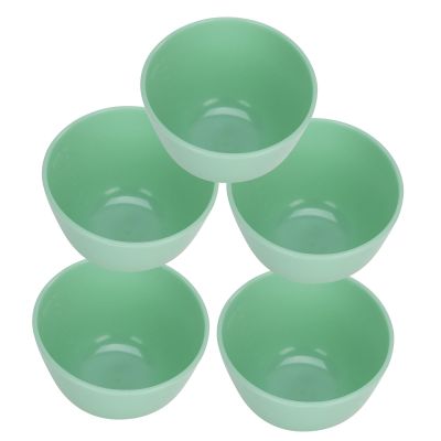 TOPINCN DIY Facial Mask Bowls, Light Green, 5-Pack