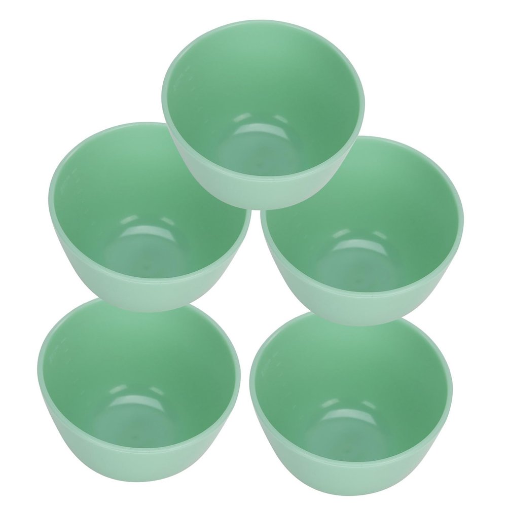 TOPINCN DIY Facial Mask Bowls, Light Green, 5-Pack