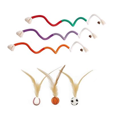 6 PCS Interactive Cotton Rope Cat Toys