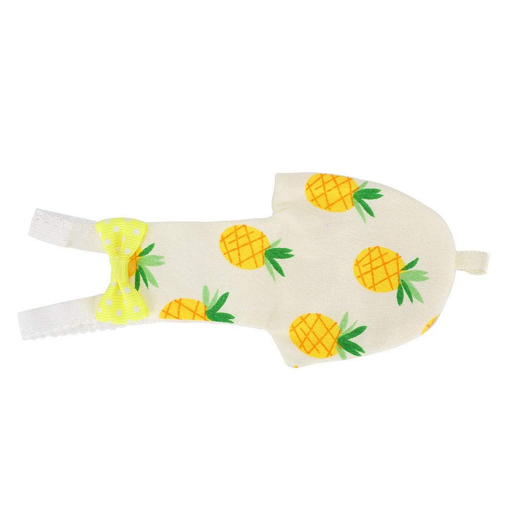 Phefop Se Bird Diaper, 10.2 x 20.1 cm, Adjustable Strap, Washable Parrot Diaper for Cockatiels, Parakeets, Pigeons, Macaws, Budgies, Size L, Fruit