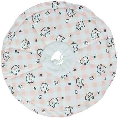 Tofficu Postoperative Cat Collar with Adjustable Drawstring and Lick Protection