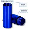 Medipill Compact Daily Pill Box, Aluminum Mini Travel Case, Blue view 2