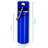 Medipill Compact Daily Pill Box, Aluminum Mini Travel Case, Blue view 4