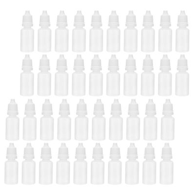 JOINPAYA 60-Pack 10 mL PE Dropper Squeeze Bottles with Leak-Resistant Caps