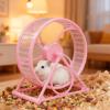 Small Animal Hamster Wheel - Quiet, Breathable with Stand view 3