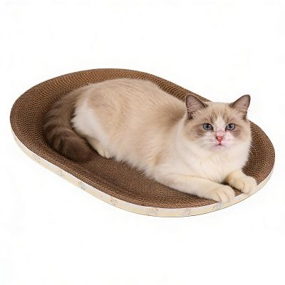 Cat Scratching Pad, Fun Breathable Oval Bed