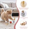 6-Pack Interactive Cat Balls with Feathers view 3