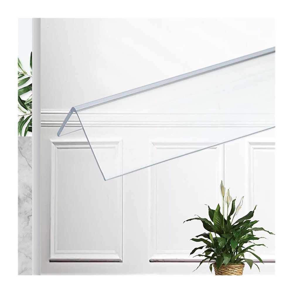 Self-Adhesive Transparent PETG Corner and Edge Protector for Walls, 80 x 3 cm