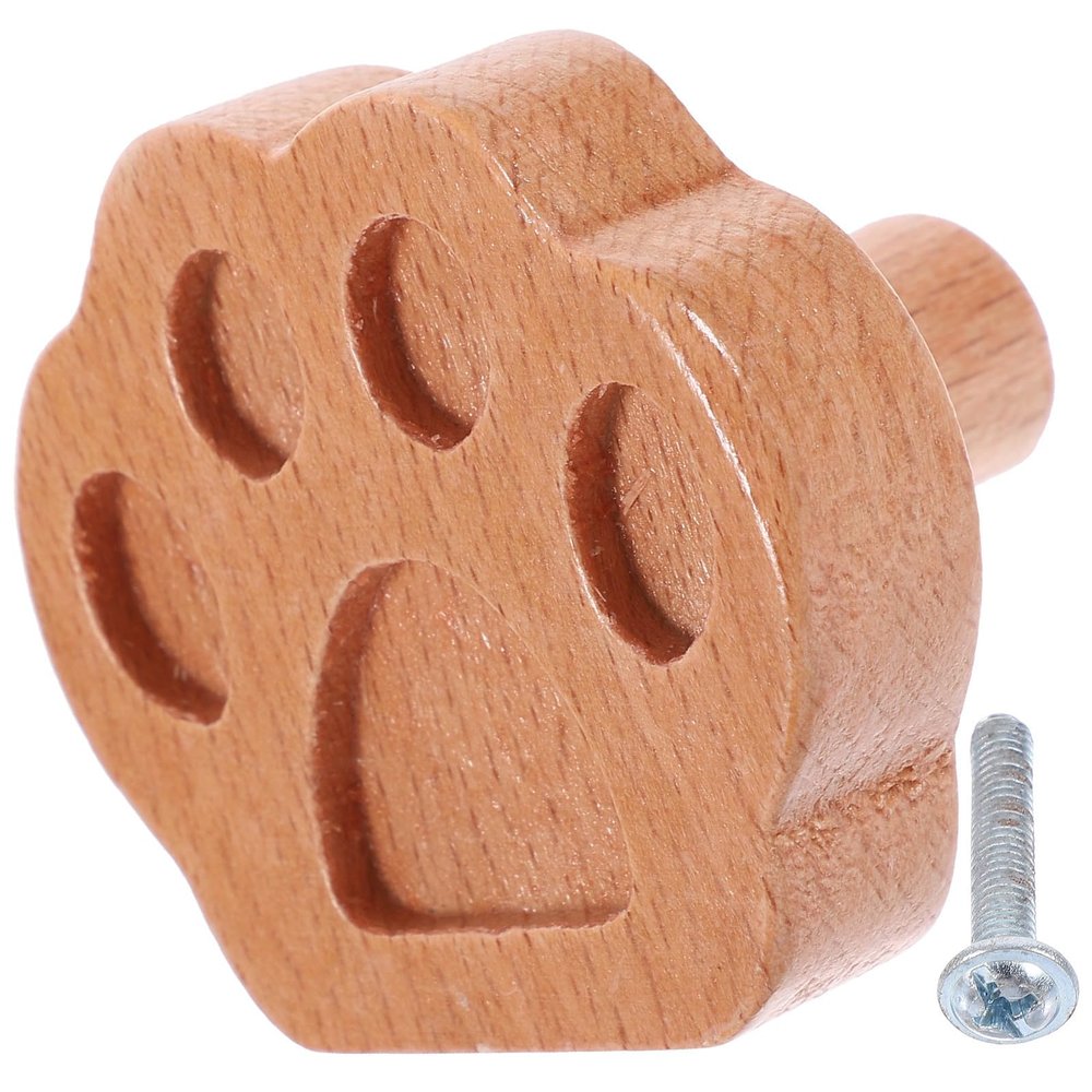 JOINPAYA Solid Beech Wood Animal Cabinet Knobs for Children's Rooms