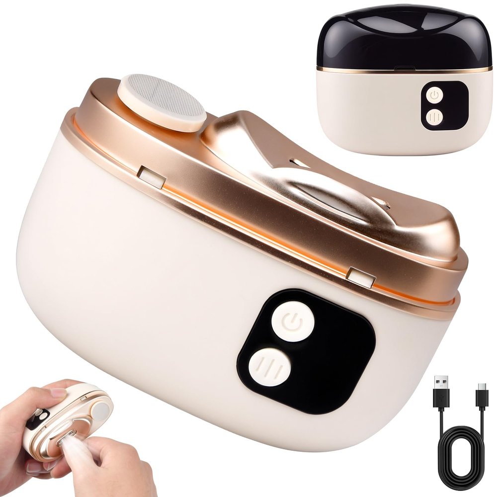 Electric Nail Clipper, 2-in-1 Nail Grinder & File with Light for Babies, Children, Adults and Seniors