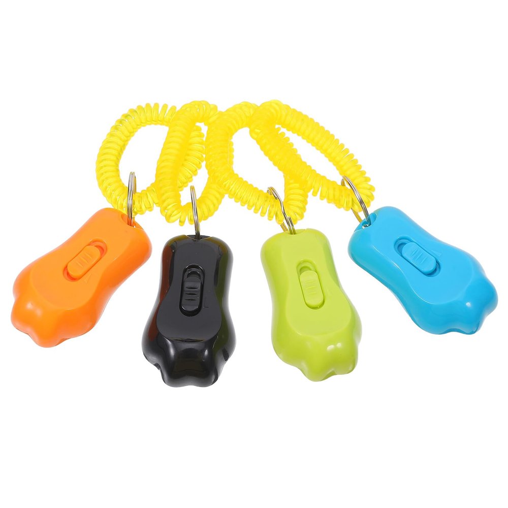JOINPAYA 4-Pack Dog Clickers with Wrist Straps, Clear Sound, Durable Training Tool