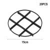 Gettimore Reusable ABS Flower Pot Drainage Mesh Pads, 12/15/20 cm, Black, 20-Pack view 4