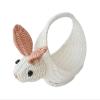 Kids' Wicker Easter Basket with Bunny Ears and Handle view 1