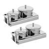 LOORGVEL 2-Piece Stainless Steel Nail Art Dappen Dishes with Lids view 1