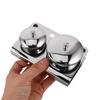 LOORGVEL 2-Piece Stainless Steel Nail Art Dappen Dishes with Lids view 4