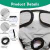 3-Pack Reusable Dog Diapers, Eco-Friendly, Highly Absorbent Washable Protective Pants, for Travel, Outdoor & Home (M) view 4