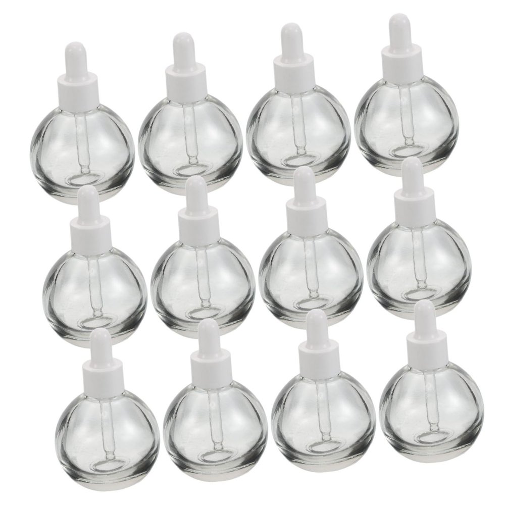 Ciieeo 12-Pack 30 mL Glass Dropper Bottles for Essential Oils