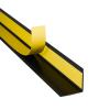 DQ-PP Self-Adhesive PVC Corner Guard, 40 x 40 mm, 12 m, Black view 1