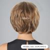 Short Ombre Blonde Wig for Women, 25 cm, with Bangs view 2