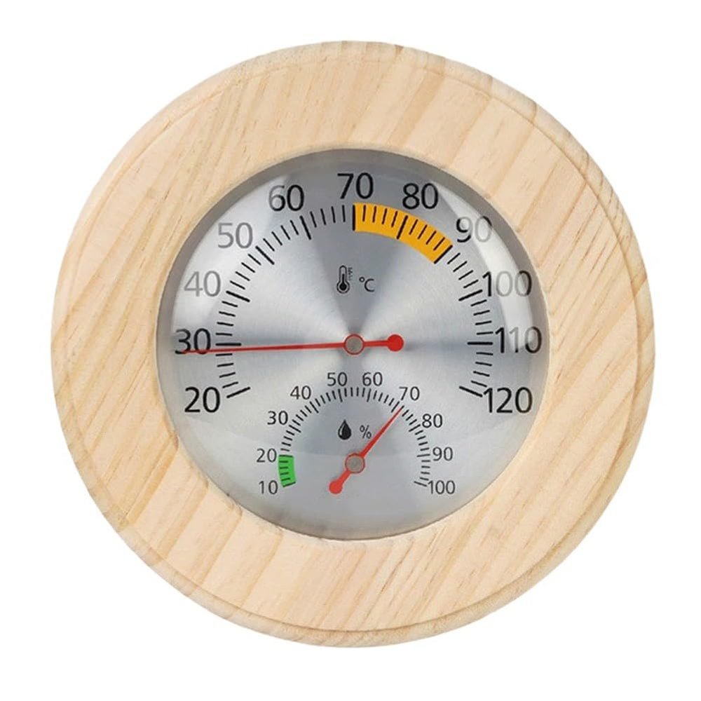 URPIZY Precision Wall-Mounted Thermometer-Hygrometer for Saunas and Steam Rooms