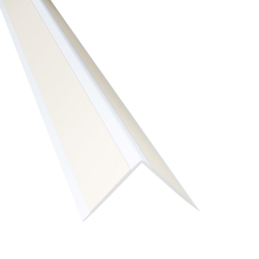 DQ-PP Self-Adhesive PVC Angle Profile, 15 x 15 mm, 40 m, White