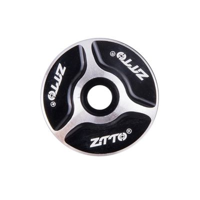 Gettimore ZTTO 32 mm Bicycle Headset Top Cap, Aluminum Alloy, Threadless, 28.6 mm Compatible, Black