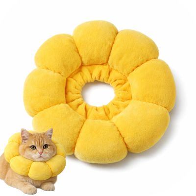 Adjustable Cat Collar in Sunflower Design