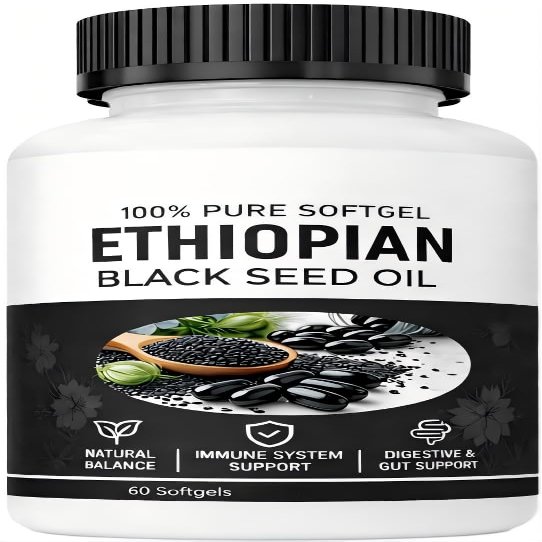 Black Seed, Pure Nutrient-Rich Black Seed, 60 Softgels, 1 Pc