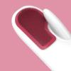 TIKATARER Dishwashing Scrubber Gloves, Non-Slip Reusable PVC, Dense Brush Head, Lint Removal Function, Red view 3
