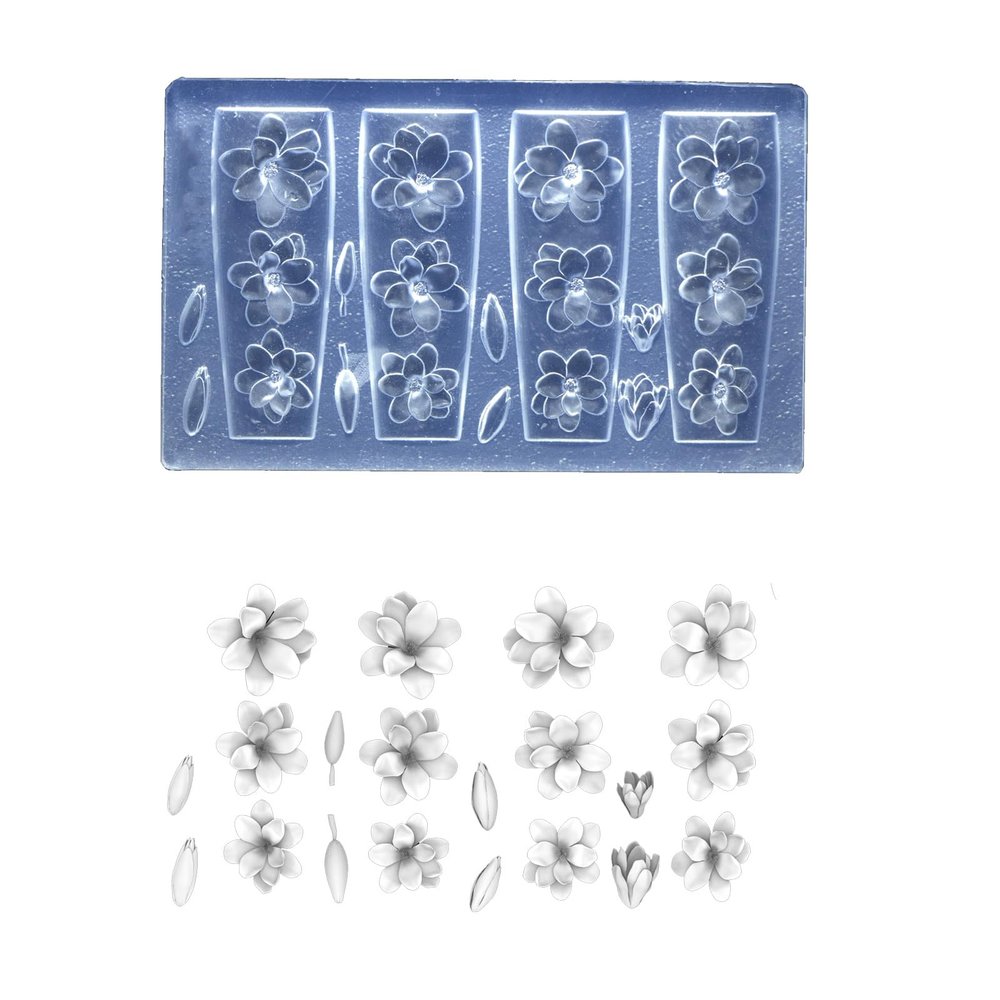 Silicone Floral Nail Art Mold