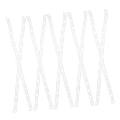 JOINPAYA White Plastic Clothes Hanger Connectors, 10-Pack, Space-Saving Closet Organizer Strips