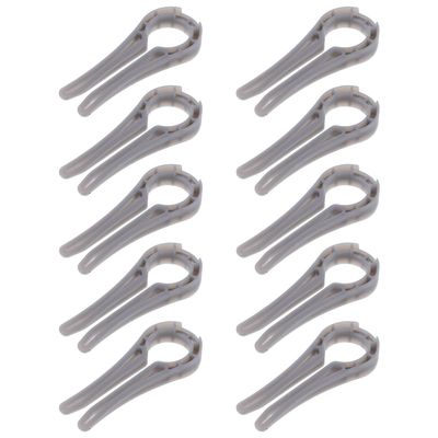 WEKAMOS Stove Knob Safety Locks, Universal Plastic Fit, 10-Pack, Childproof Protection for Gas Stoves and Ovens