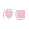 Cabilock 4-Piece Eyelash Glue Removal Pads, Disposable Lint-Free Cotton Pads in Heart and Square Shapes view 2
