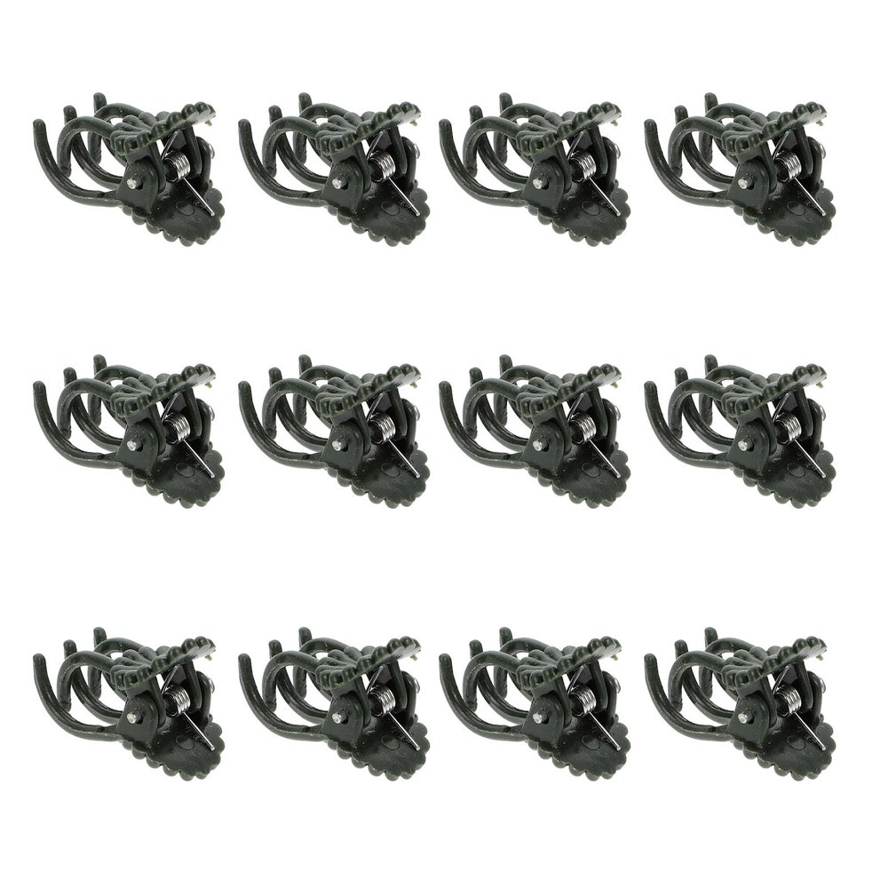HOODANCOS 50 Green Plastic Orchid Clips for Plants