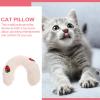 Hohopeti Soft U-Shaped Cat Neck Pillow, Washable Pet Sleep Cushion for Cats and Dogs view 4